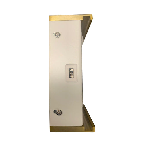 Close-up of a color temperature switch on a light fixture.