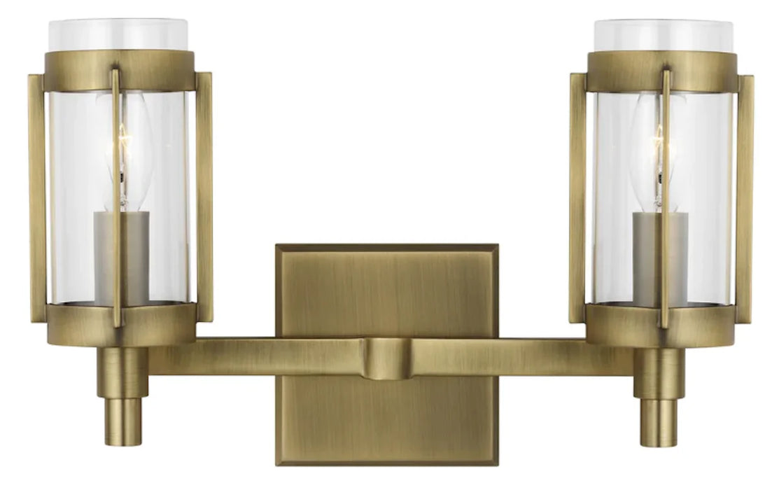 An overhead view of a modern distressed white bronze semi-flush mount light with layered rings.