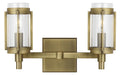 An overhead view of a modern distressed white bronze semi-flush mount light with layered rings.