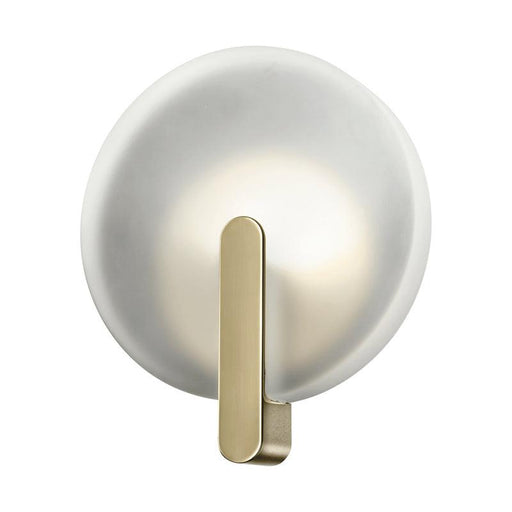 Large, modern wall sconce with a rectangular, metallic frame and a central light bar.