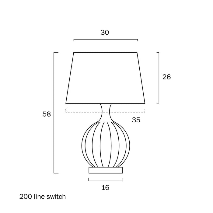 YONI TABLE LAMP