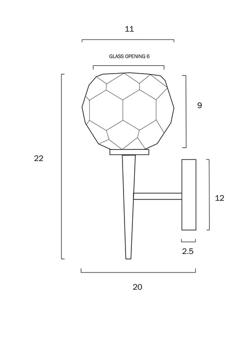 Modern outdoor wall sconce with a unique, curved design and diffused light.